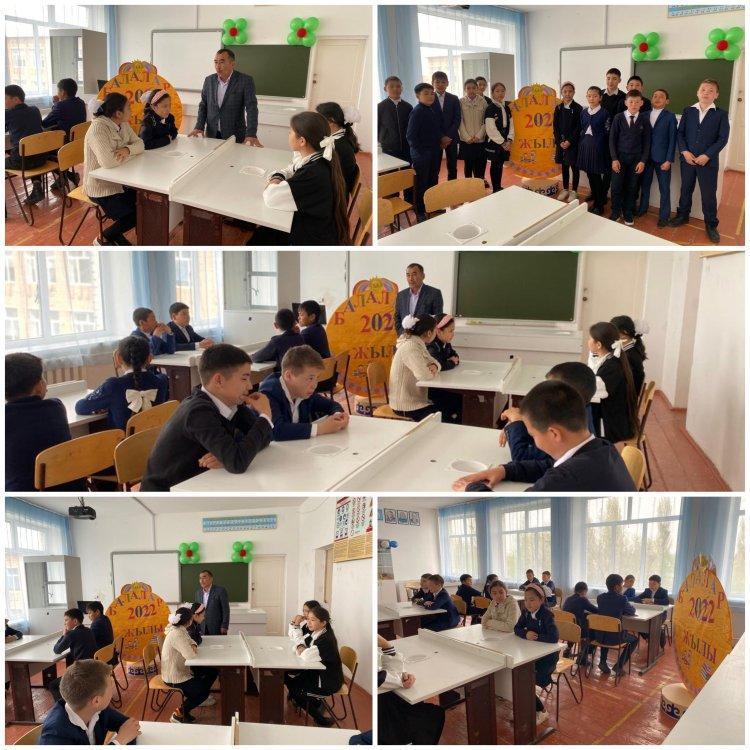 Әкімнің оқушылармен кездесуі