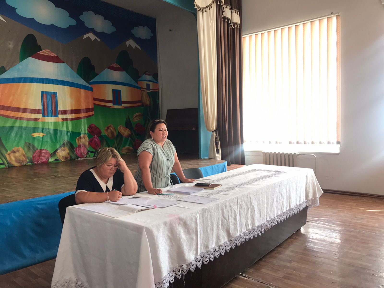 2023-2024 оқу жылына жаңа жоспарлар құрылып ұстаздар арасында педагогикалық кеңес өтті